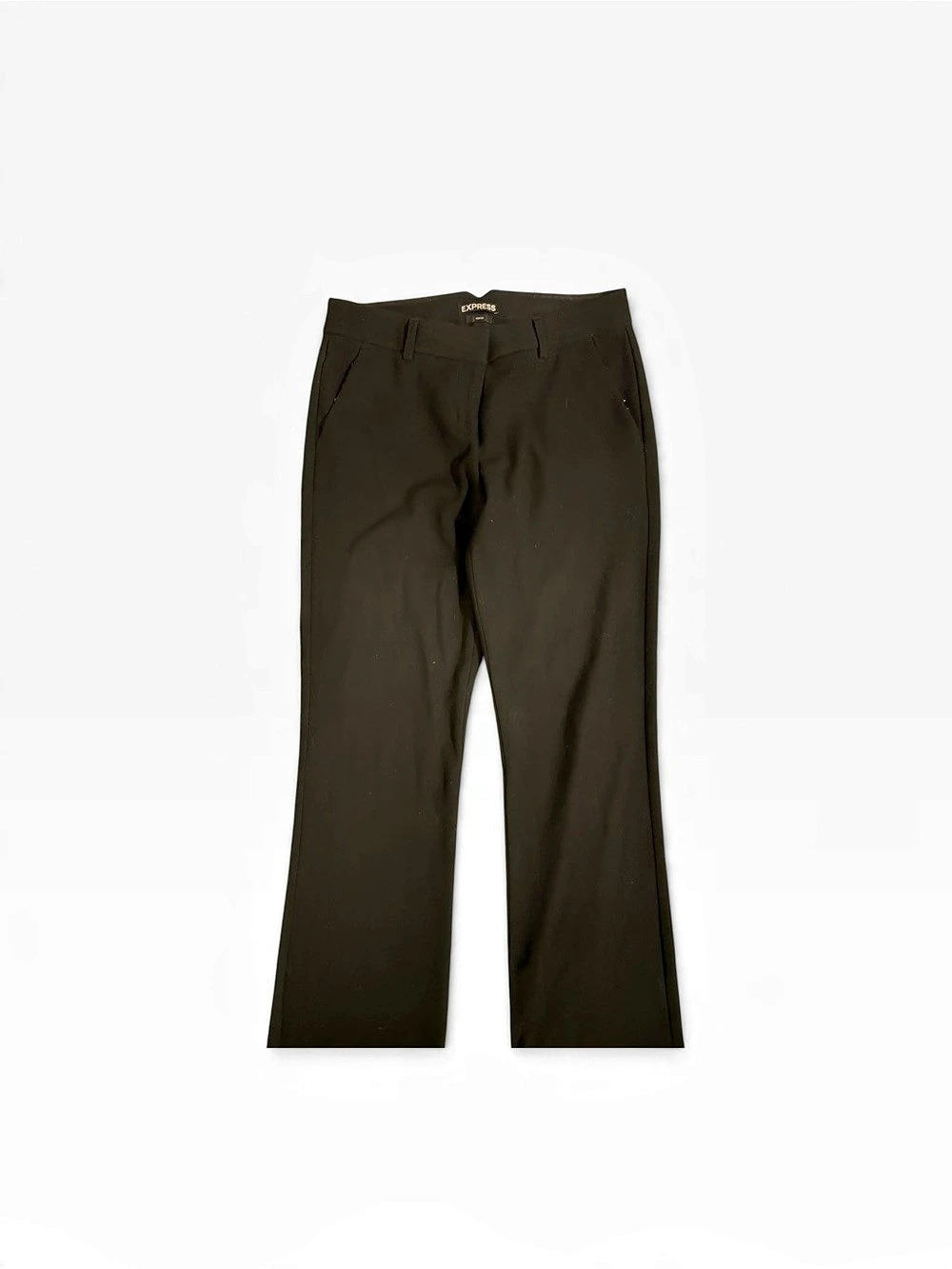 Express Editor Pant Women's Straight Leg Trousers Black Size 0S